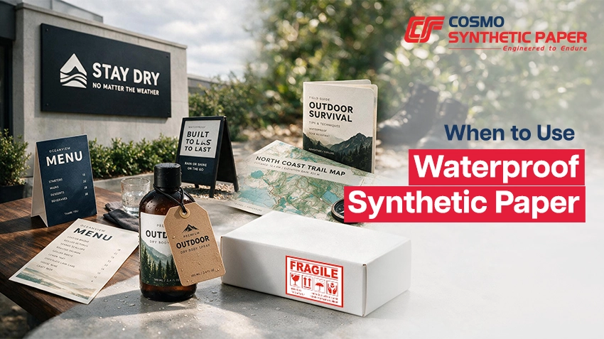 Best Applications for Waterproof Synthetic Paper Printing