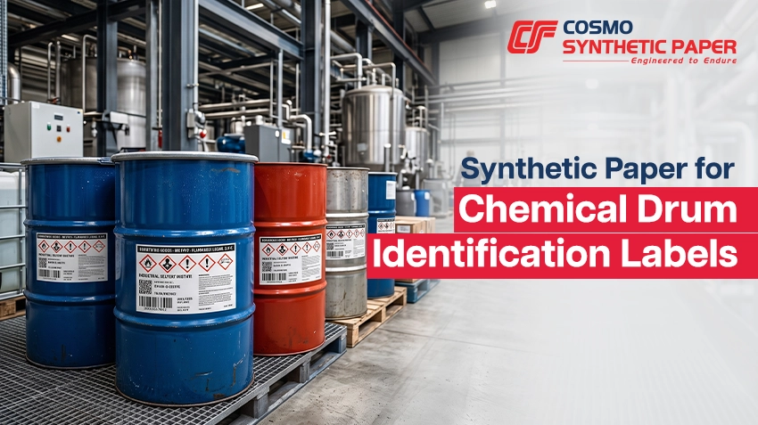 Durable Synthetic Paper Labels for Chemical Drums