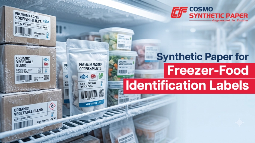 Synthetic Paper for Freezer-Food Identification Labels